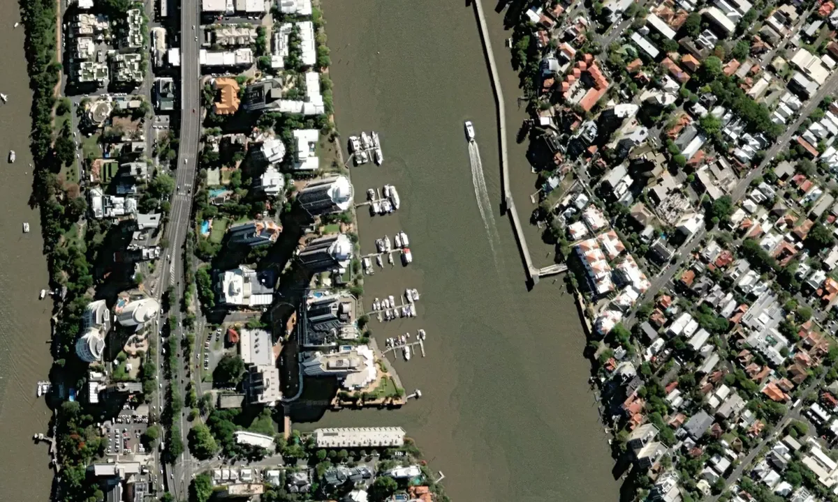 Flyfoto av Dockside Marina - Kangaroo Point
