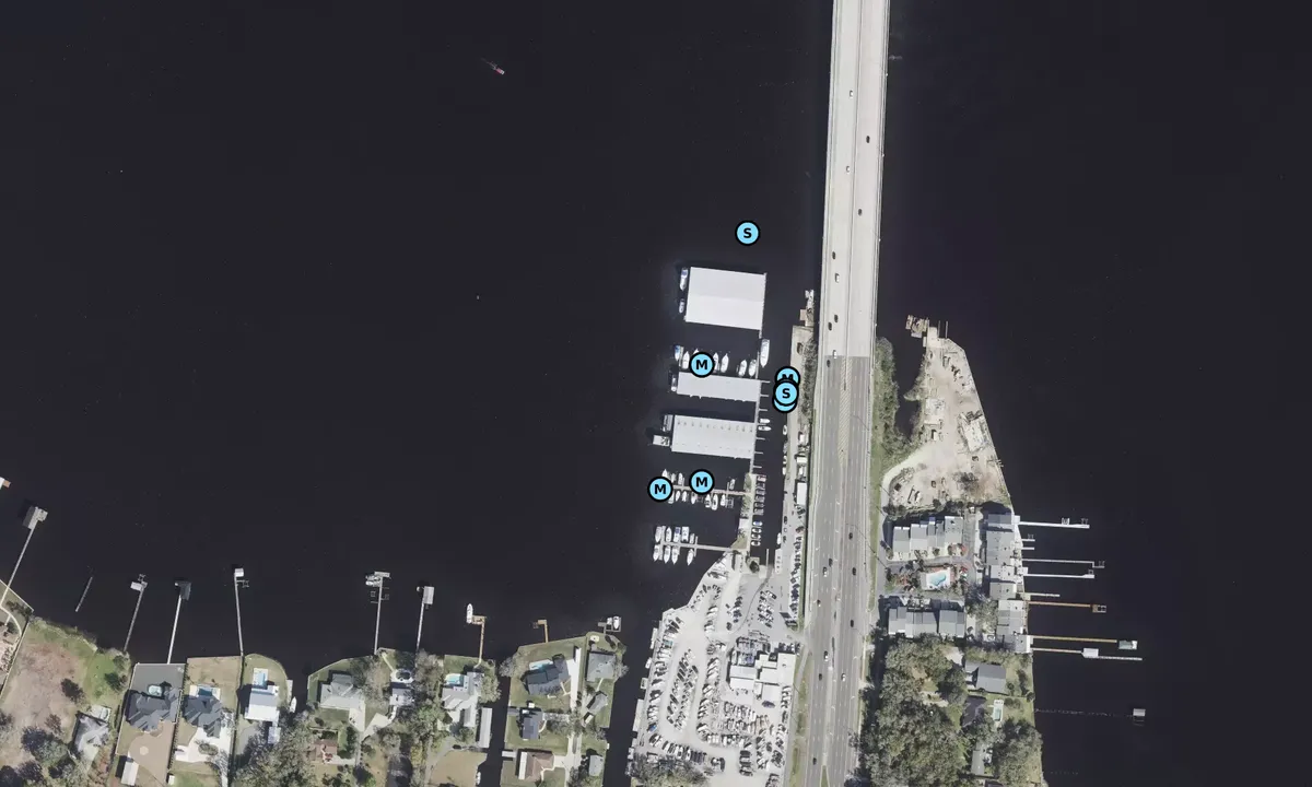 Satelite image of Doctors Lake Marina - Orange Park