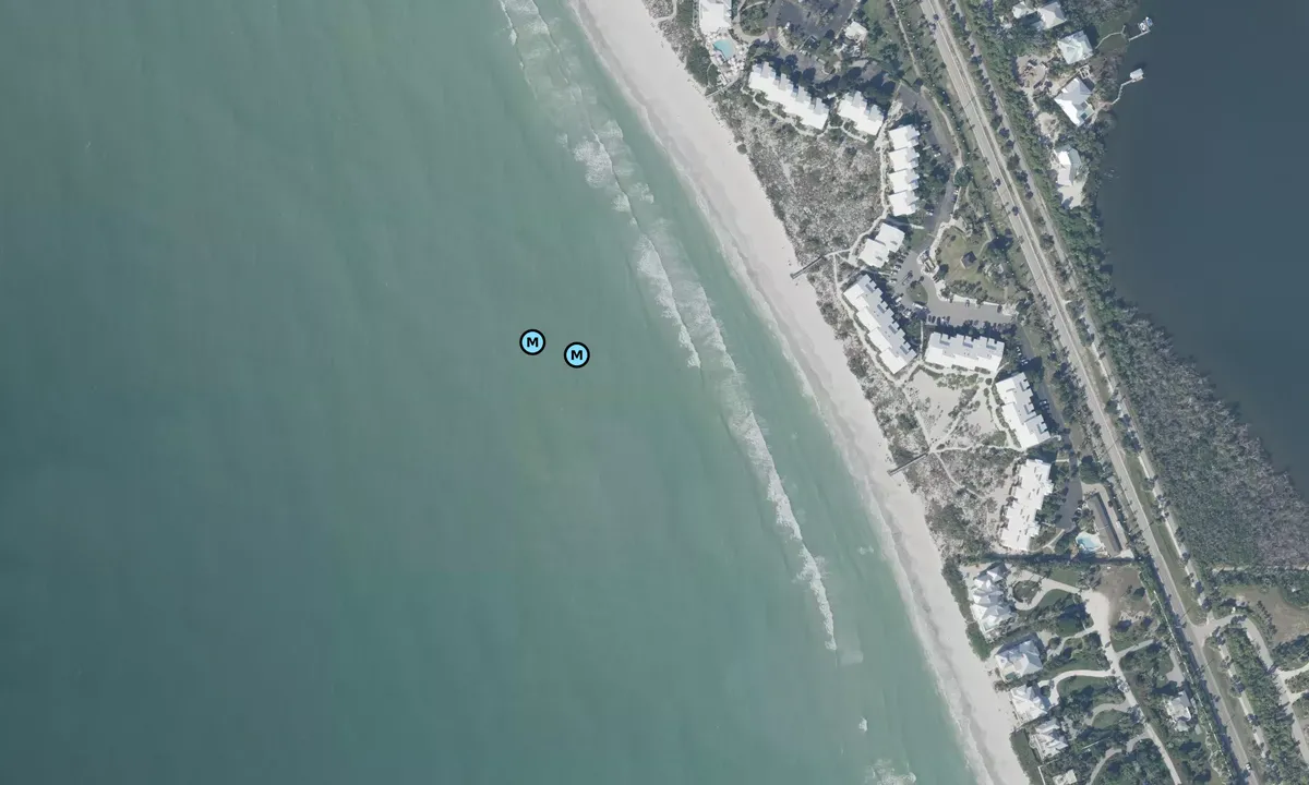 Satelite image of Don Pedro Beach