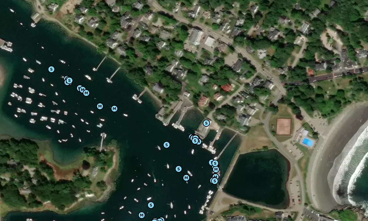 Satelite image of Donnell's Marina