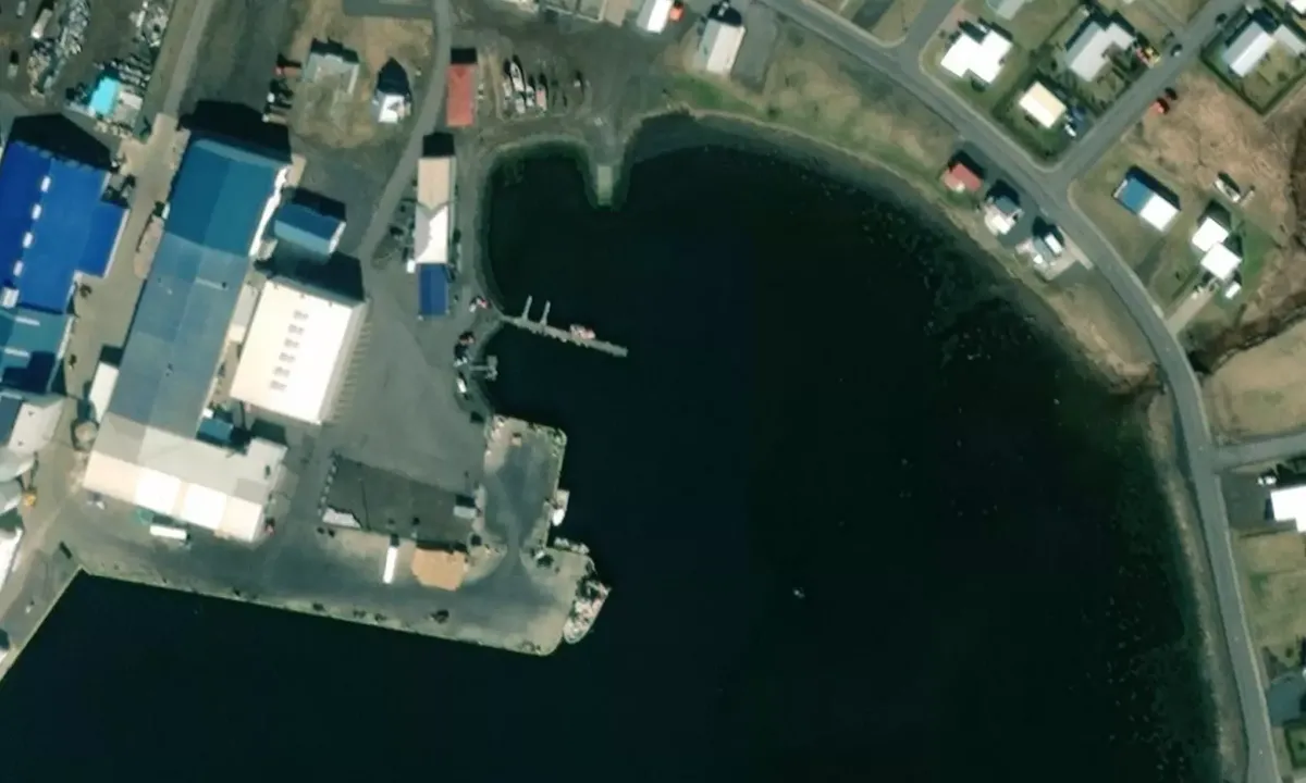 Satelite image of Dórshöfn