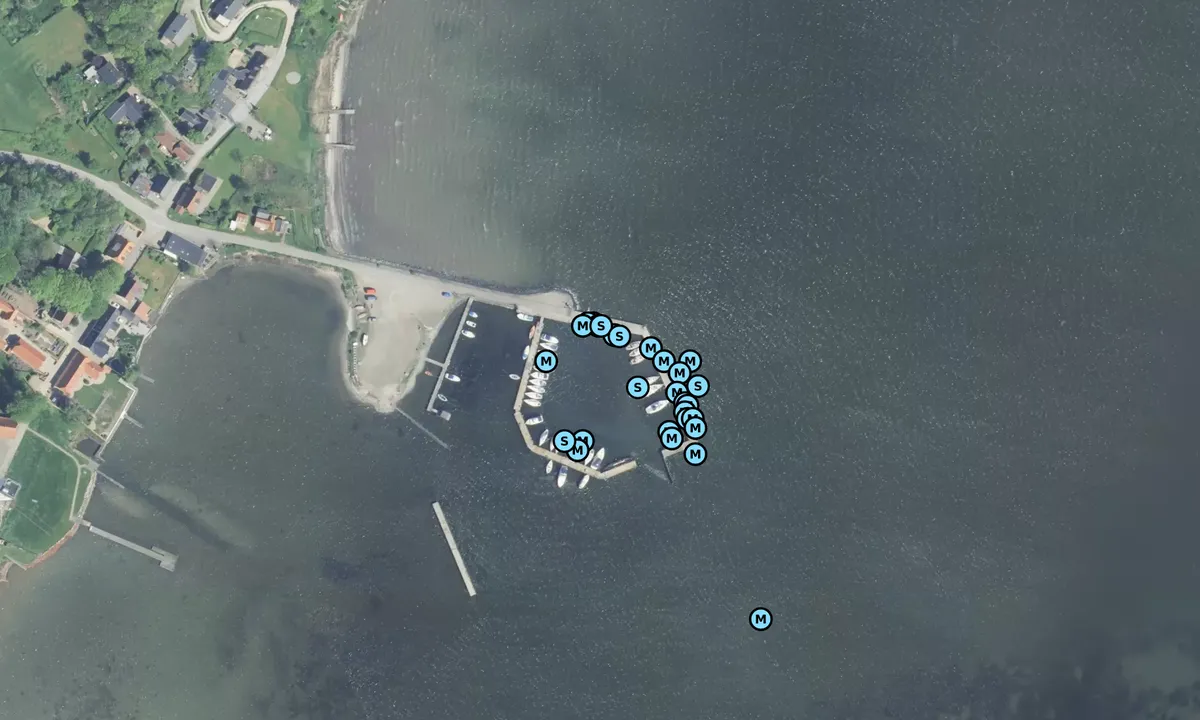 Satelite image of Doverodde Havn