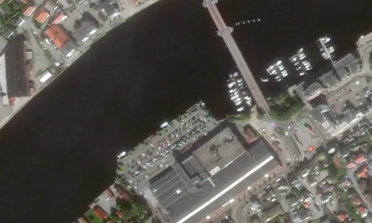 Satelite image of Down Town Porsgrunn