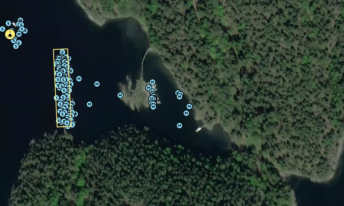 Satelite image of Dragsund - Håøya