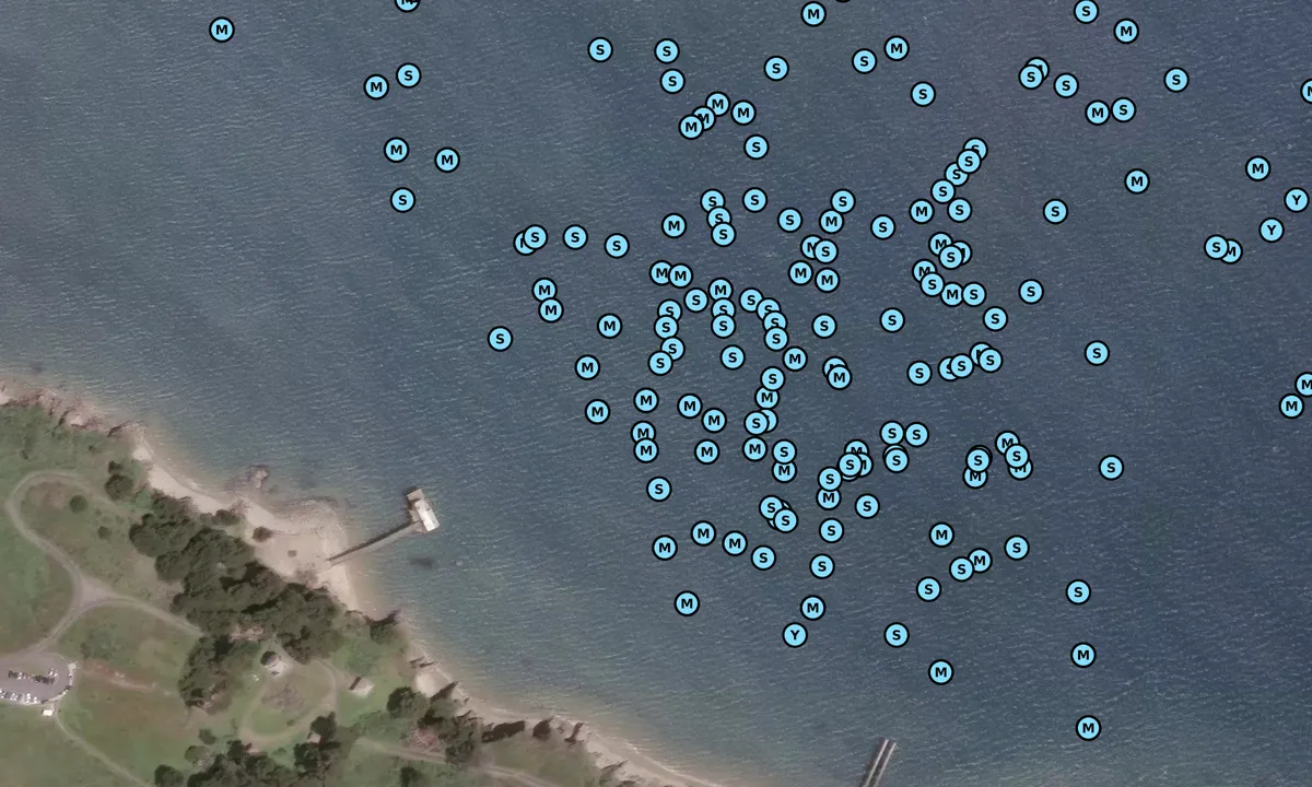 Satelite image of Drakes Chimney