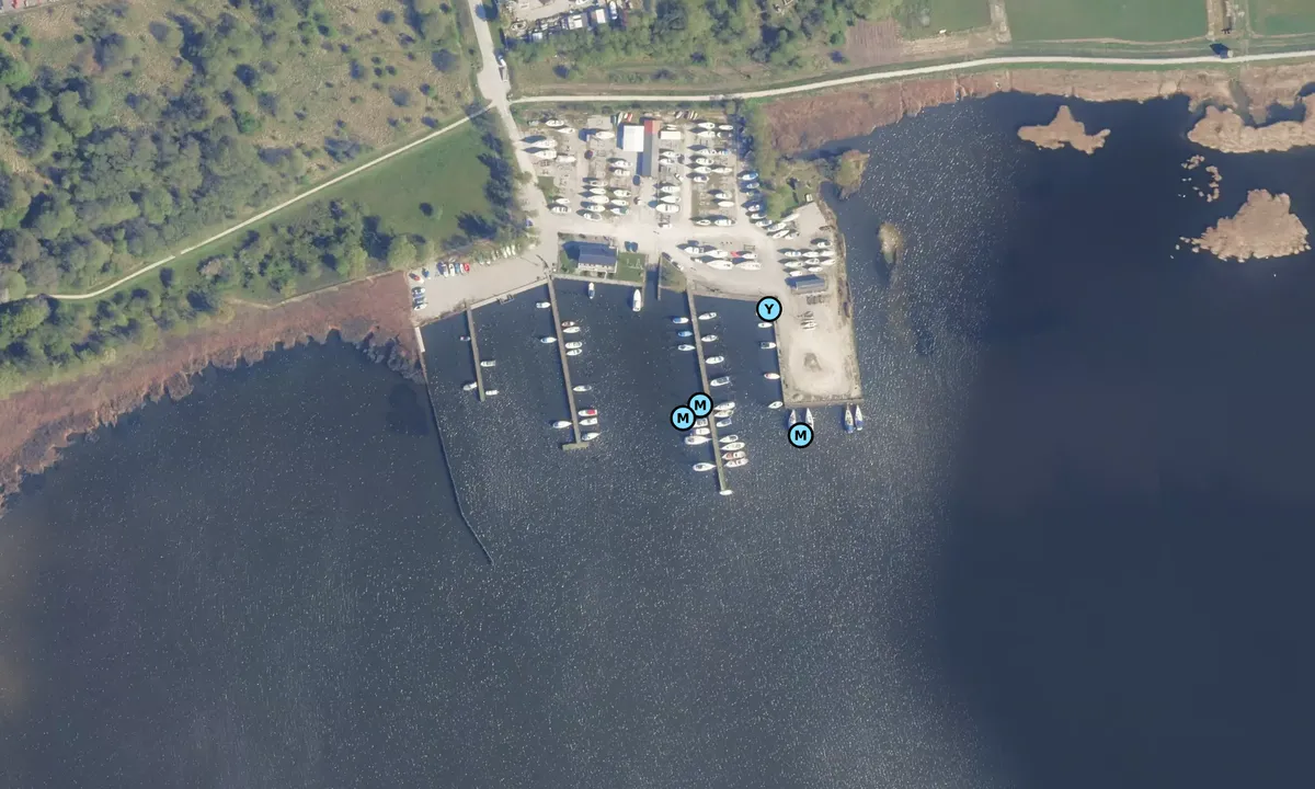 Satelite image of Dronningborg Bådelaug
