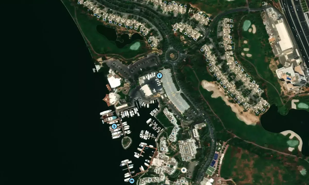 Satelite image of Dubai Creek Golf and Yacht Club