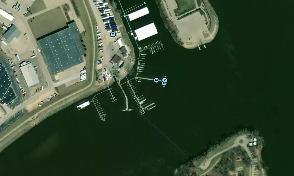 Satelite image of Dubuque Marina
