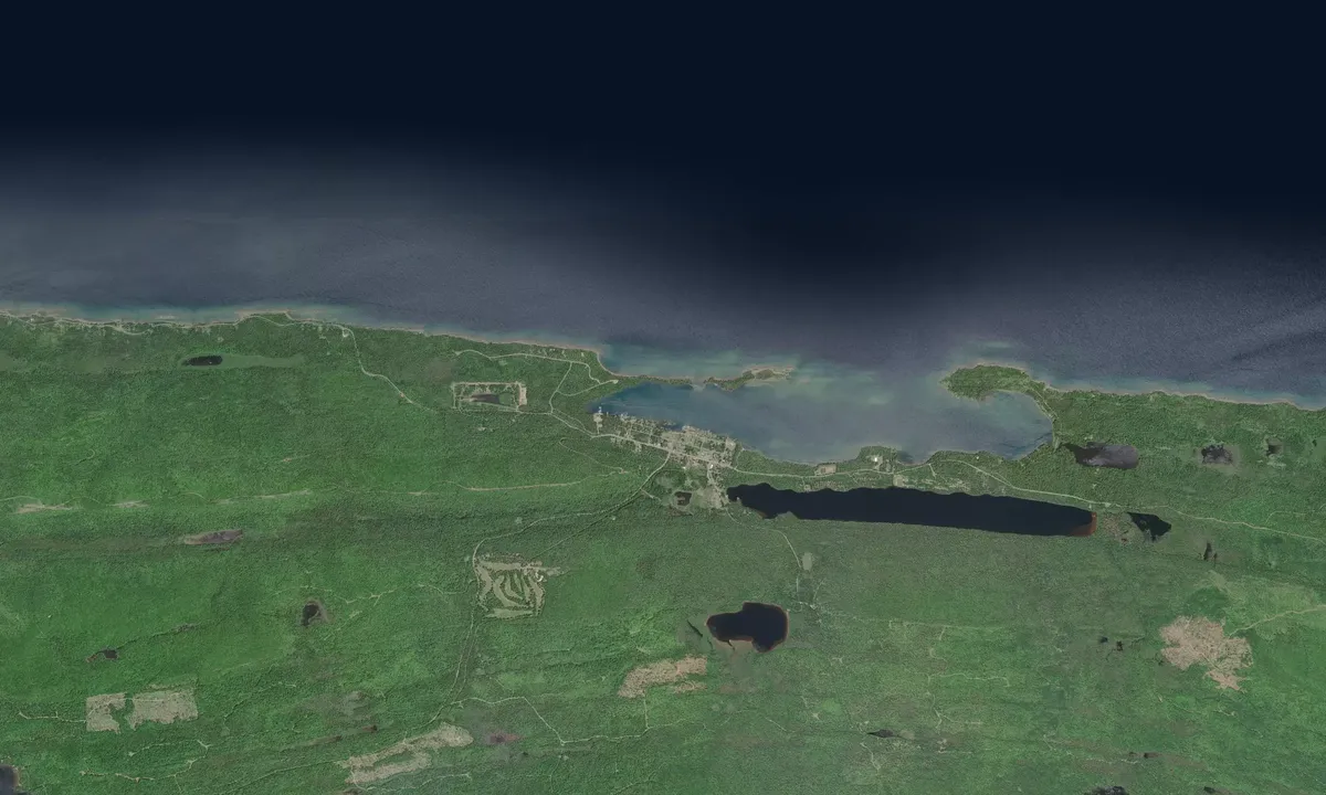 Flyfoto av Duck Island - Copper Harbor