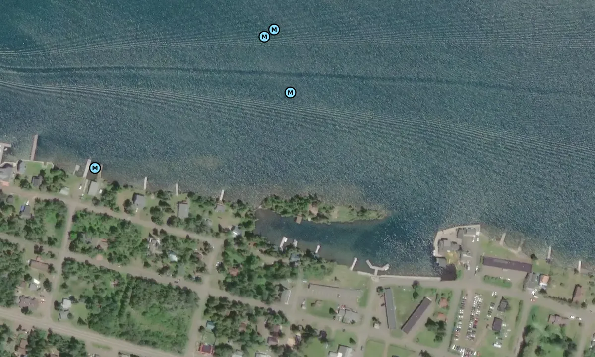 Satelite image of Duck Island - Copper Harbor