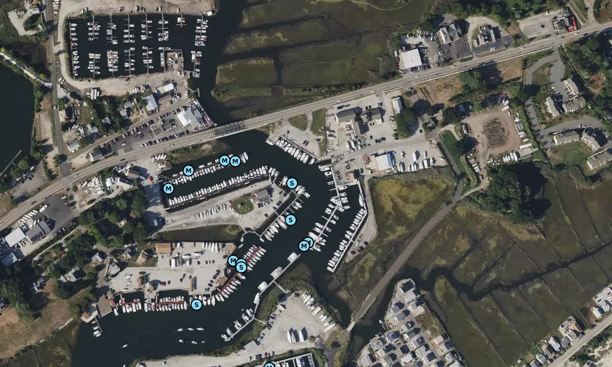 Satelite image of Duck Island Yacht Club