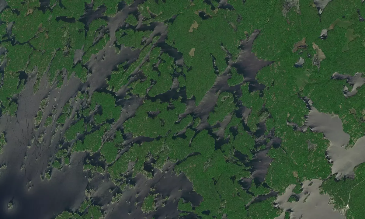 Flyfoto av Dudgeon Bay