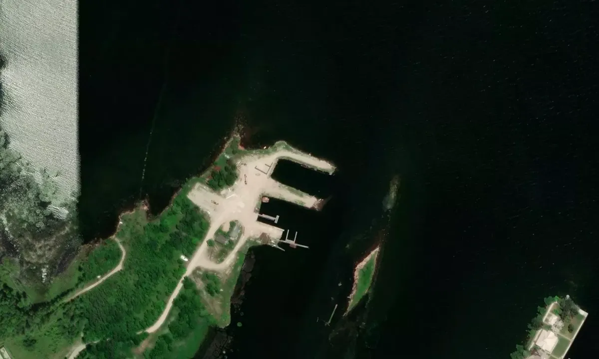 Satelite image of Duncan's Marina