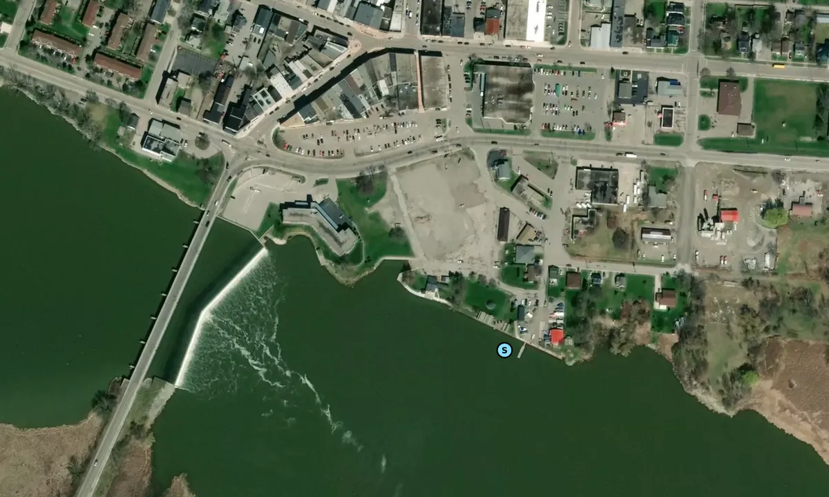 Satelite image of Dunnville Boat Club