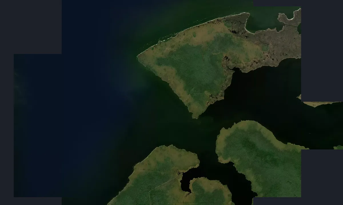 Flyfoto av Durant Island