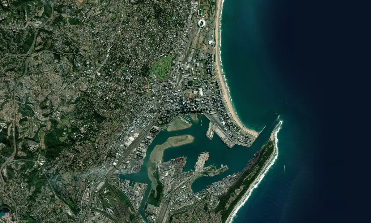 Flyfoto av Durban Marina