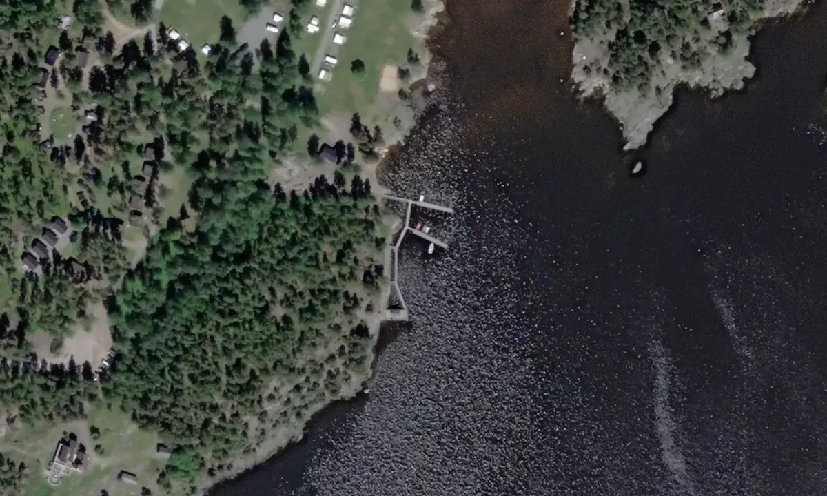 Satelite image of Duse Udde Camping