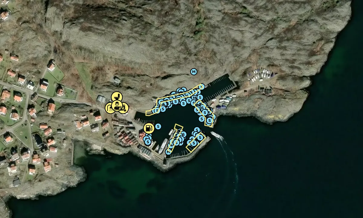 Satelite image of Dyrön - Sydhamnen