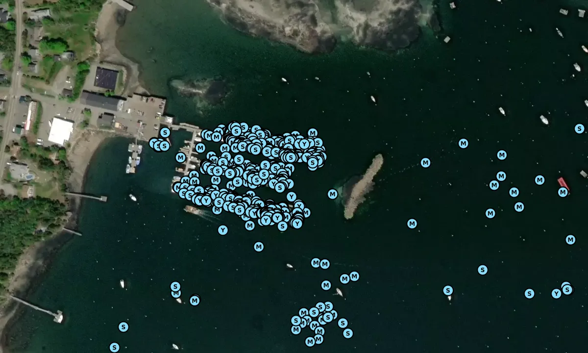 Satelite image of Dysarts Great Harbor Marina