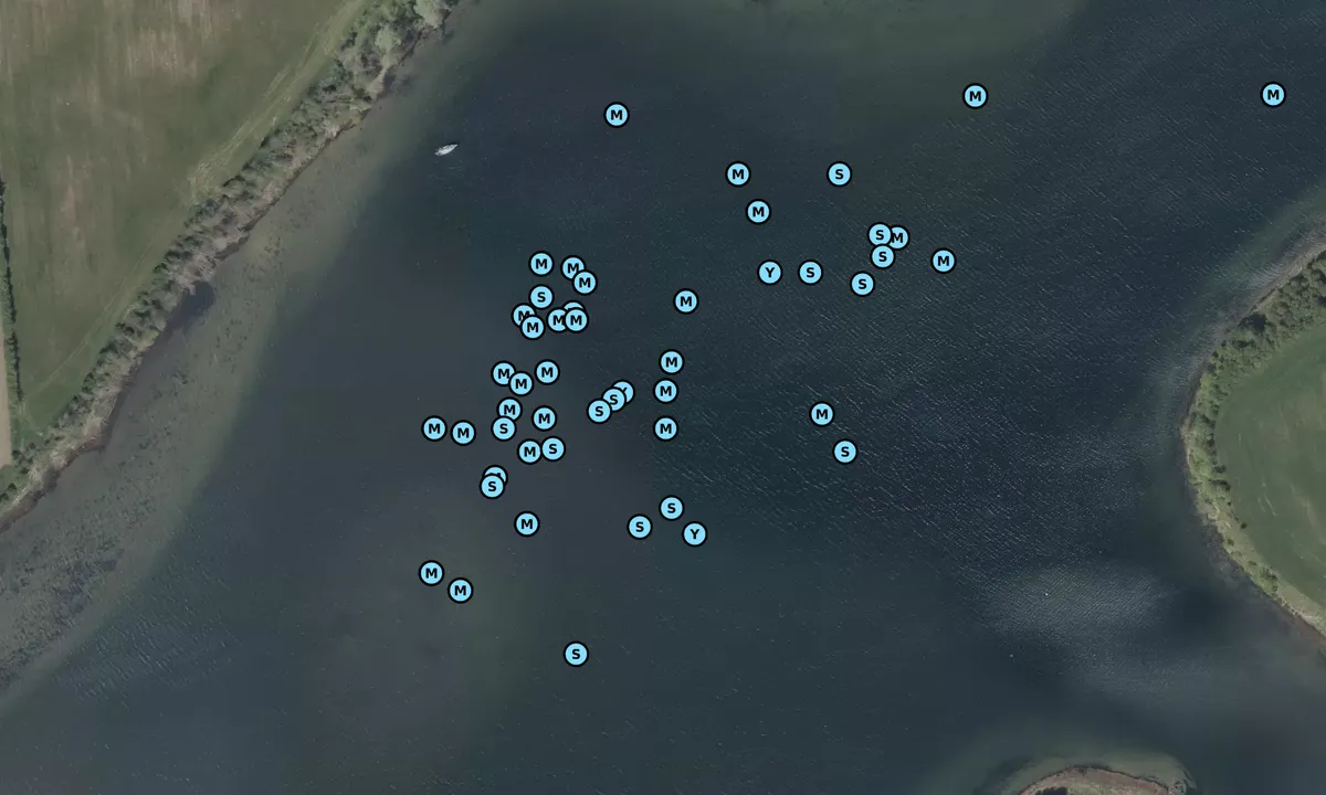 Satelite image of Dyvig - outer anchorage