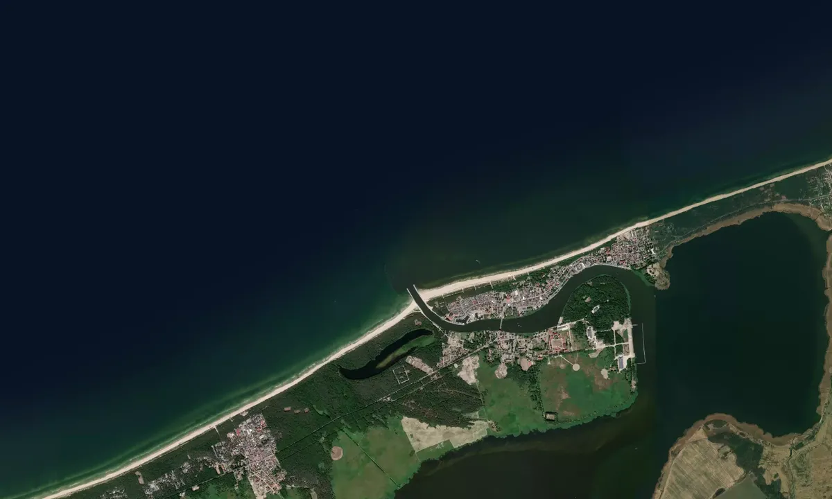 Flyfoto av Dziwnow Port Zimowy