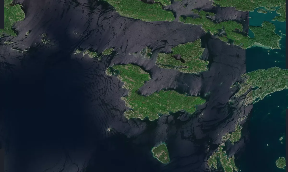 Flyfoto av Eagle Island