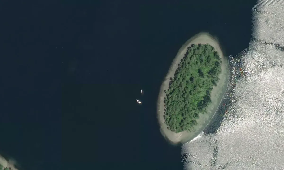 Flyfoto av Eagle Island State Park