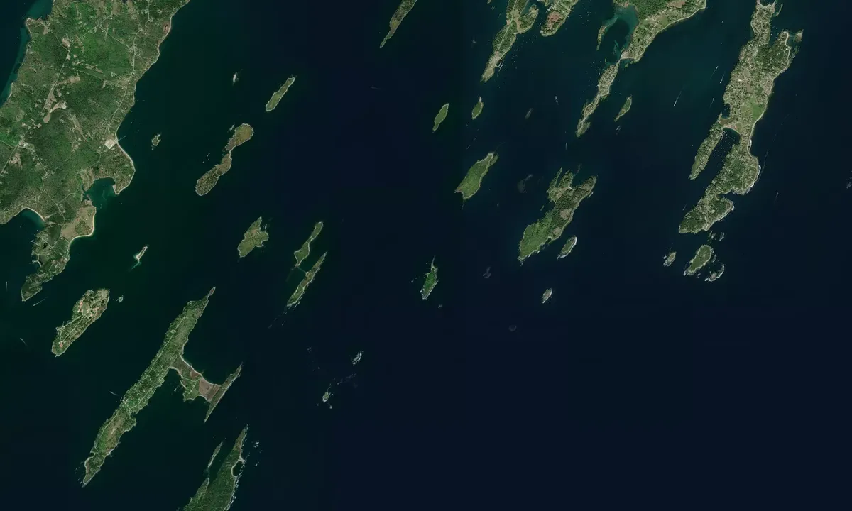 Flyfoto av Eagle Island State Park - Harpswell