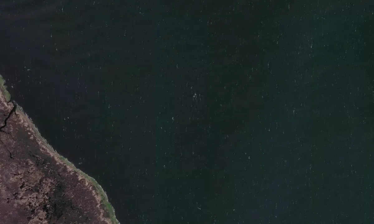 Satelite image of East Bluff Bay