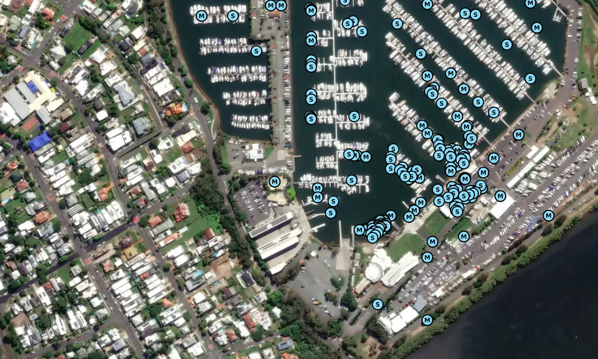 Satelite image of East Coast Marina - Manly