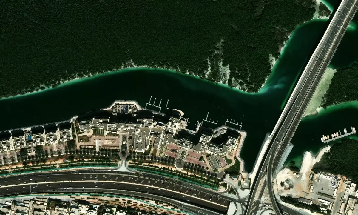 Satelite image of East Mangroves Marina
