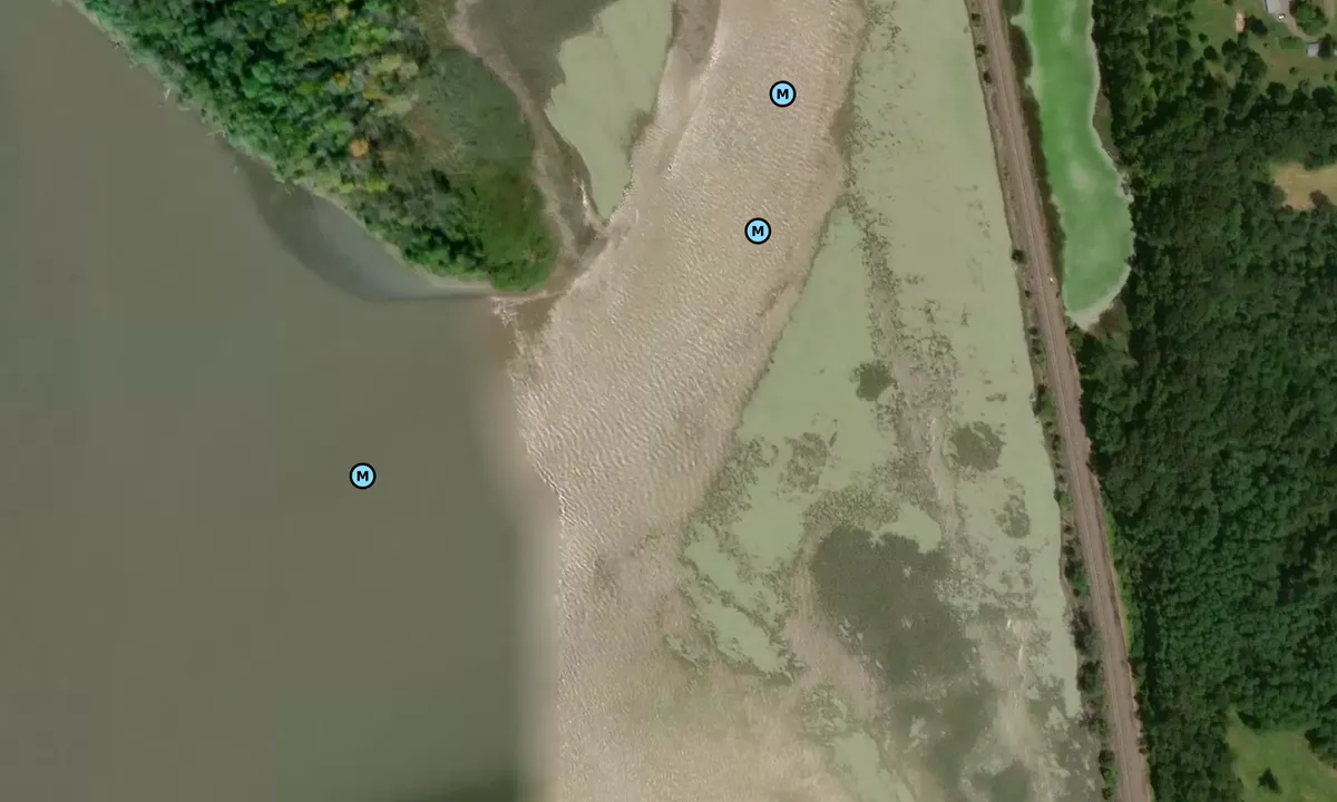Satelite image of East Side of Stockport Middle Ground
