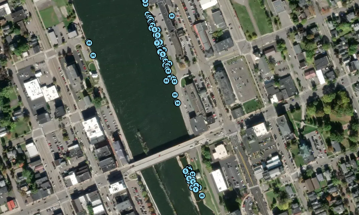 Satelite image of East Wall