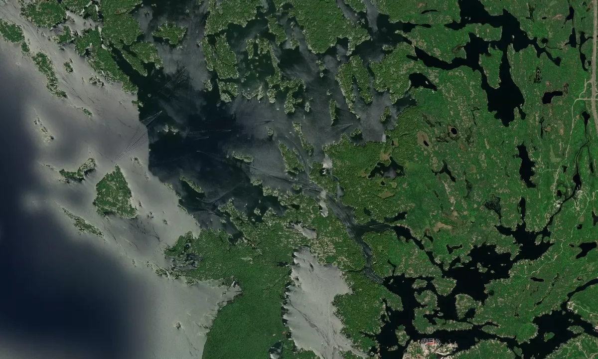 Flyfoto av Eastern Bay