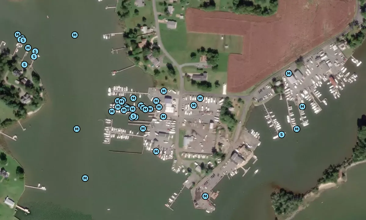 Satelite image of Eastern Bay Yacht Center