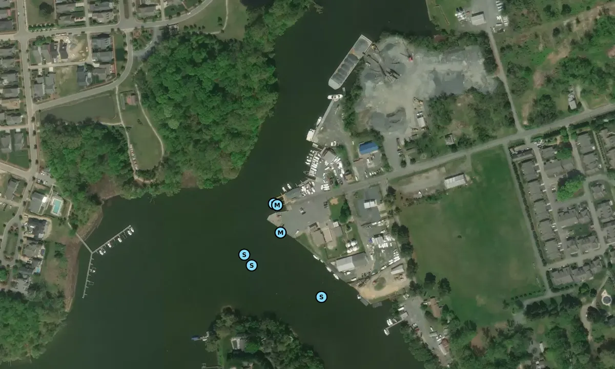 Satelite image of Easton Point Marina