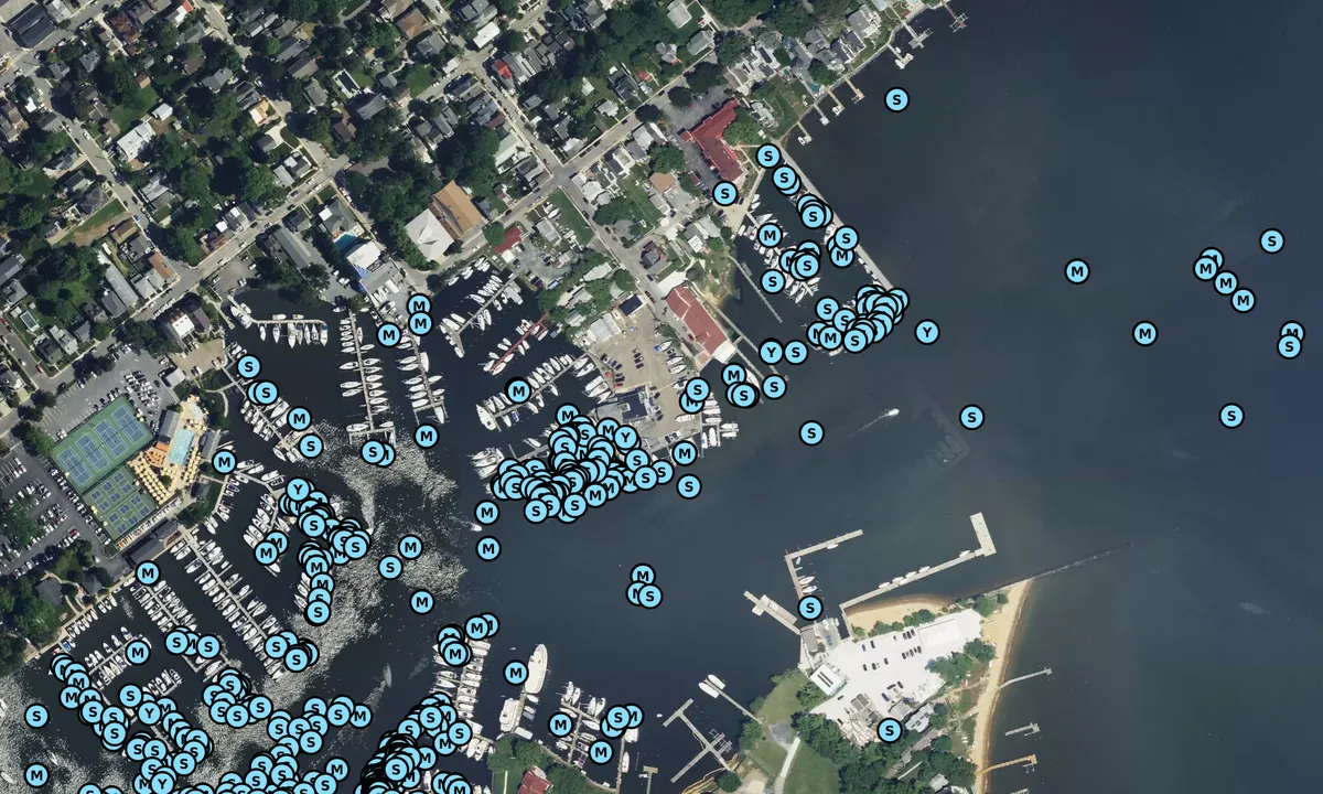 Satelite image of Eastport Yacht Center