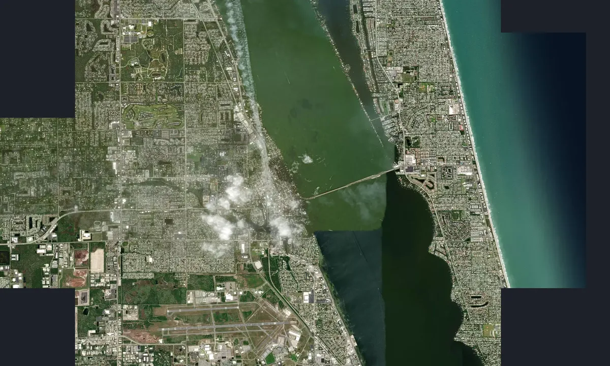 Flyfoto av Eau Gallie North