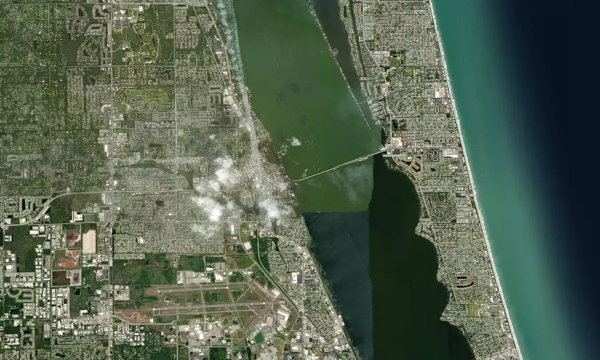 Flyfoto av Eau Gallie South