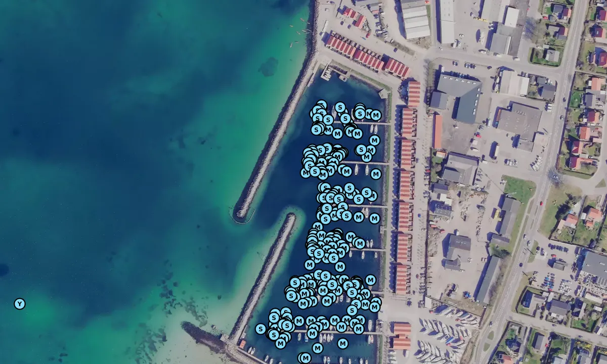 Satelite image of Ebeltoft Skudehavn