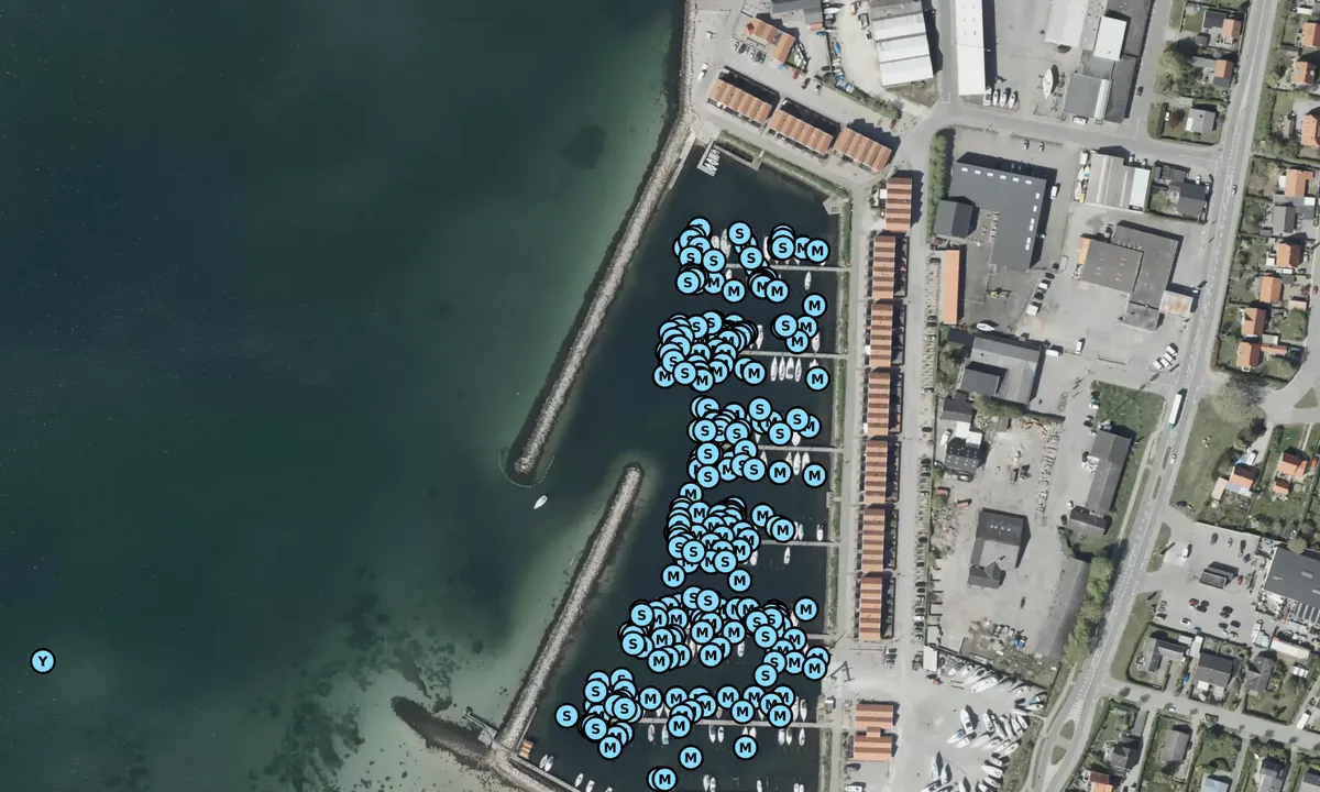 Satelite image of Ebeltoft Skudehavn