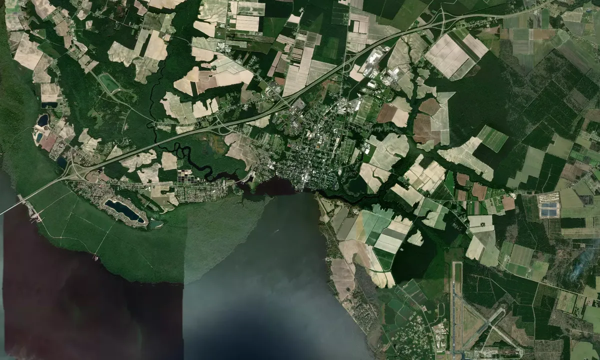 Flyfoto av Edenton Town Dock (closed for reconstruction)