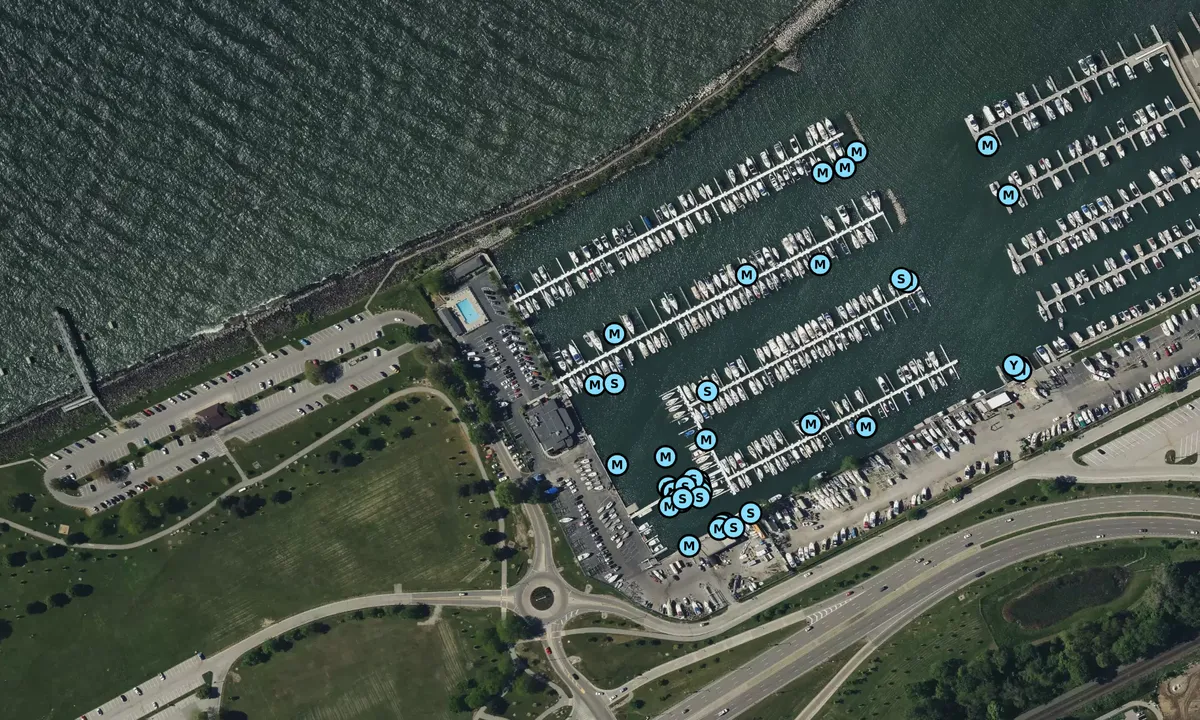 Satelite image of Edgewater Yacht Club