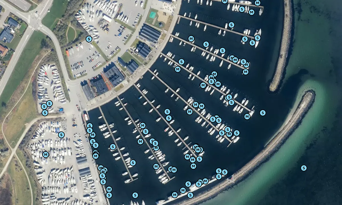 Satelite image of Egå Marina