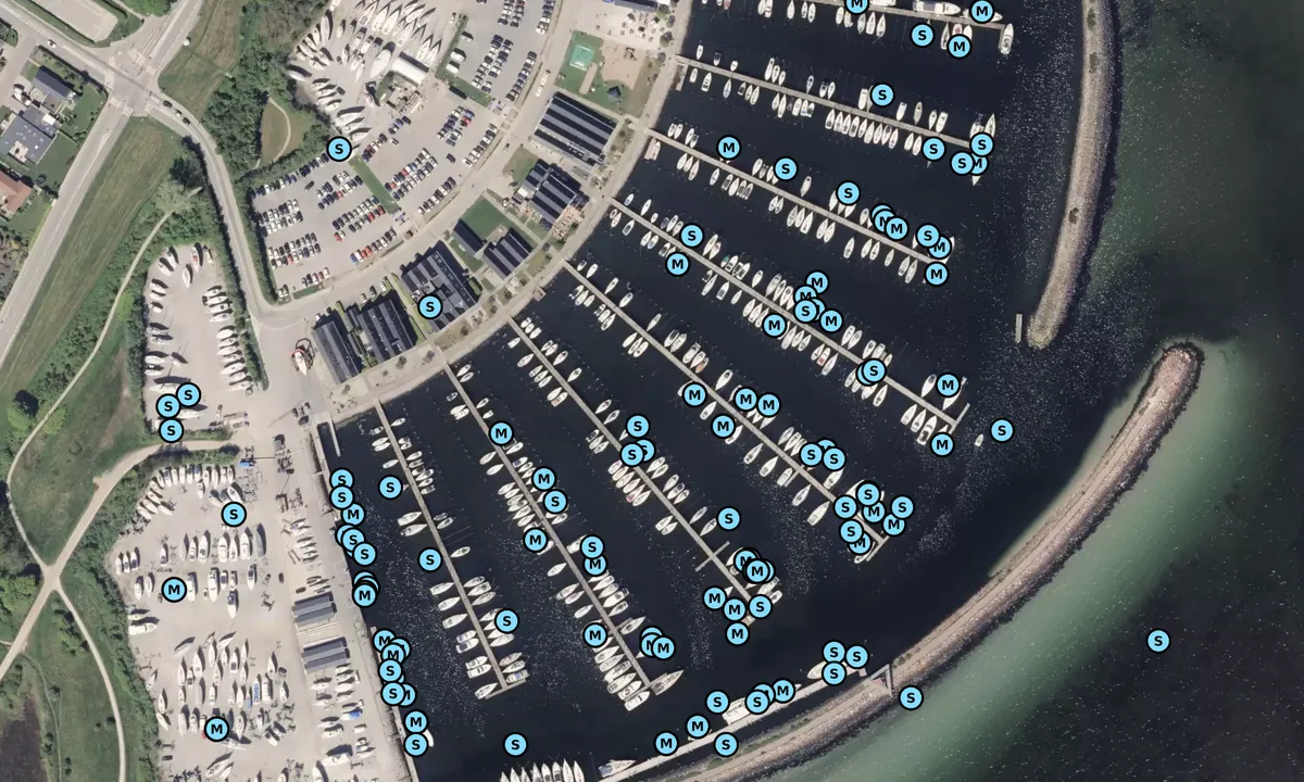 Satelite image of Egå Marina