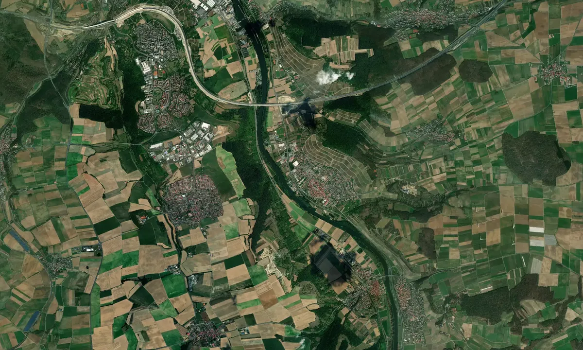 Flyfoto av Eibelstadt - Yachthafen Lewandowski