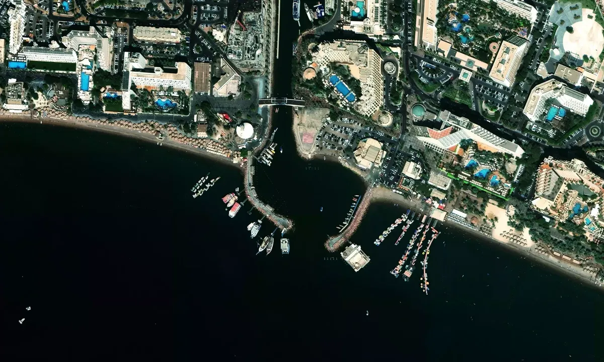Satelite image of Eilat Marina