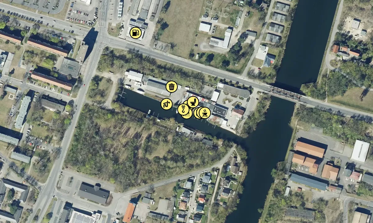 Satelite image of Eisenhüttenstadt