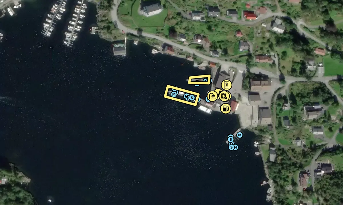 Satelite image of Eivindvik Gjestehavn