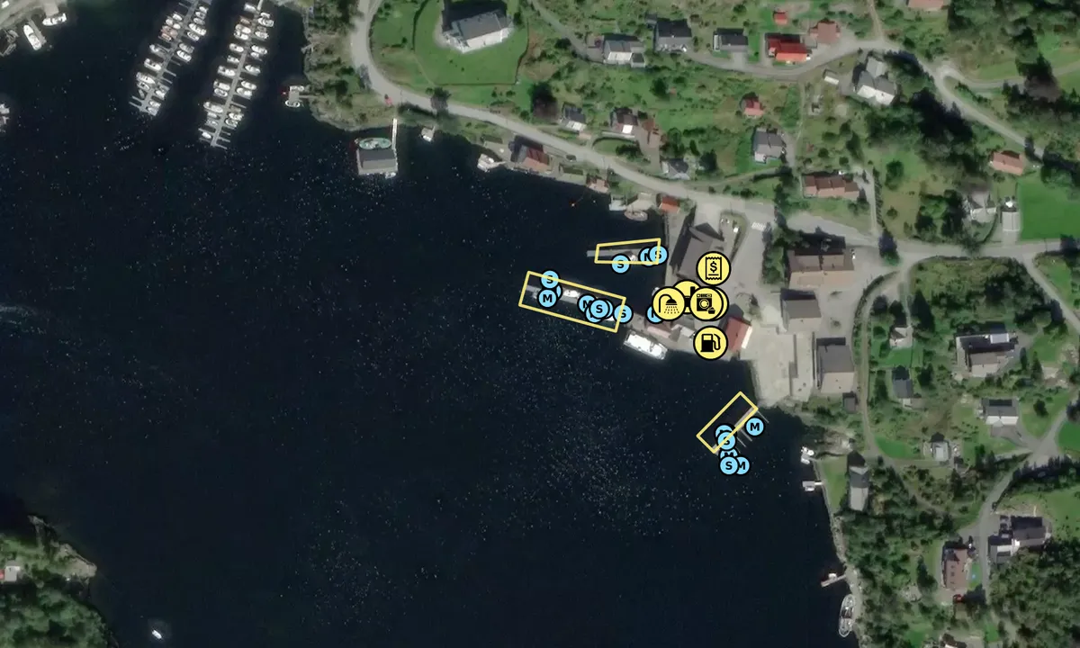 Satelite image of Eivindvik Gjestehavn